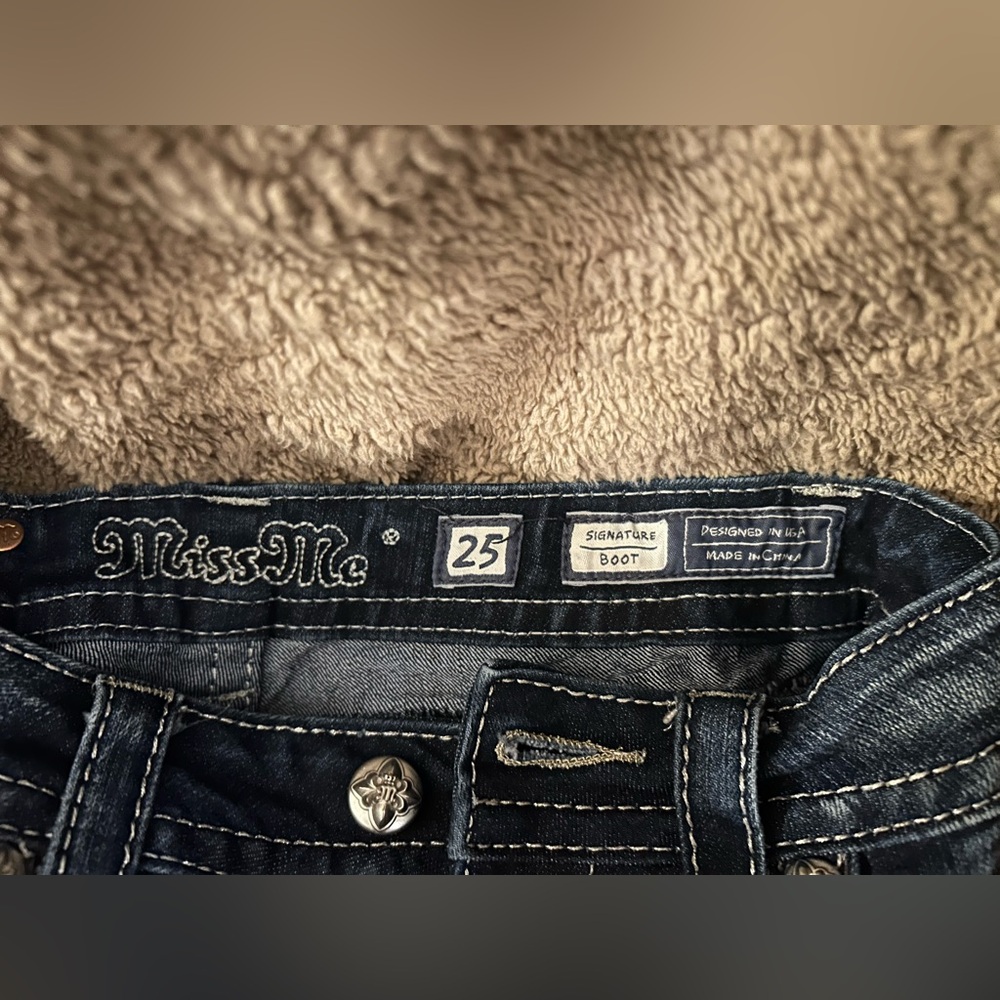 Miss Me Dark Blue Boot Cut Jeans - Picture 12 of 13